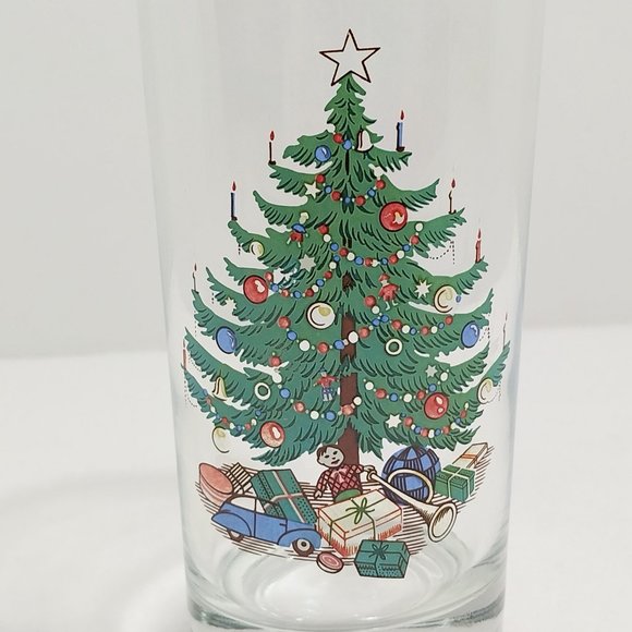 Vintage Christmas Tree Highball Glasses, Set of 4 #1340 - Picture 12 of 14